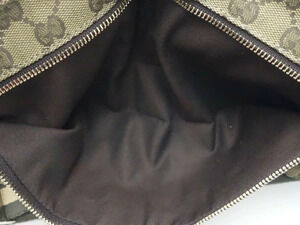 Gucci gold brown Green Dark Waist Khaki White bag